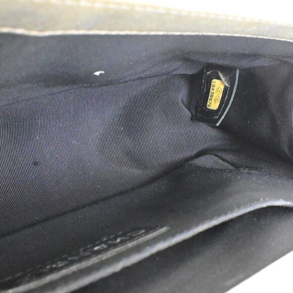 CHANEL CC Boy Bicolor Chain Shoulder Bag Patent Leather GD Silver SHW 385RK882 - Picture 5 of 16